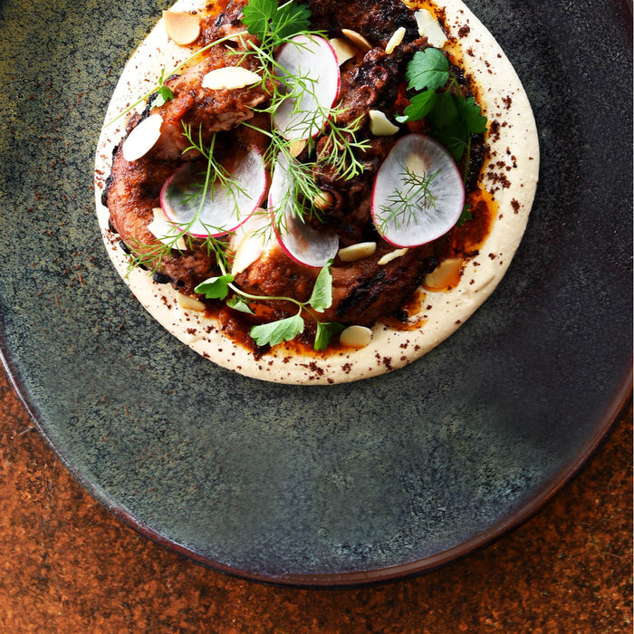 Tablekraft ARTISTICA ROUND DISH/TAPAS 140x45mm REACTIVE BROWN EA
