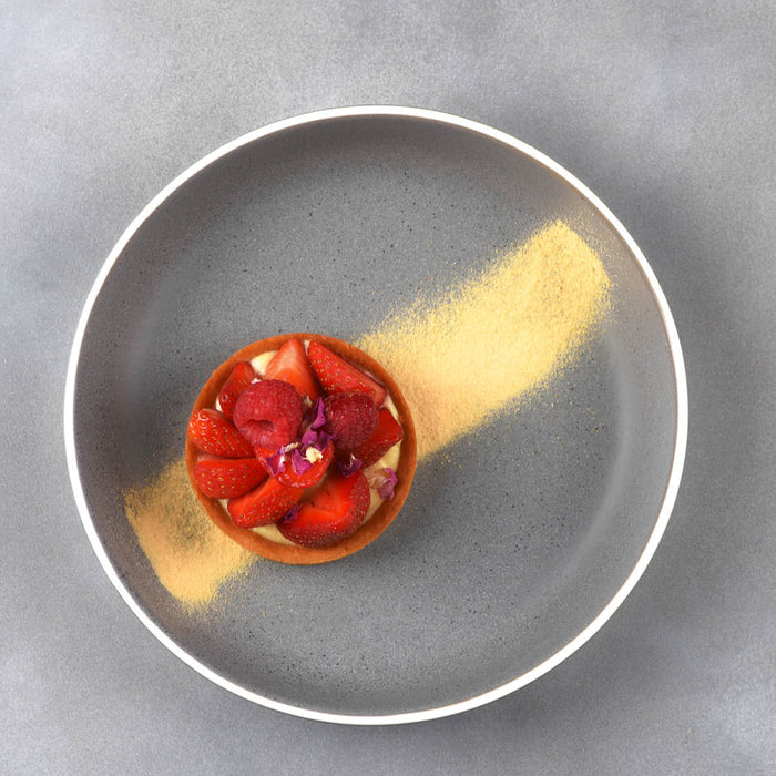 Tablekraft URBAN ROUND COUPE PLATE GREY 200mm EA