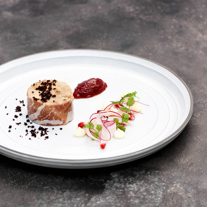 Tablekraft LINEA WHITE ROUND COUPE PLATE 280mm EA
