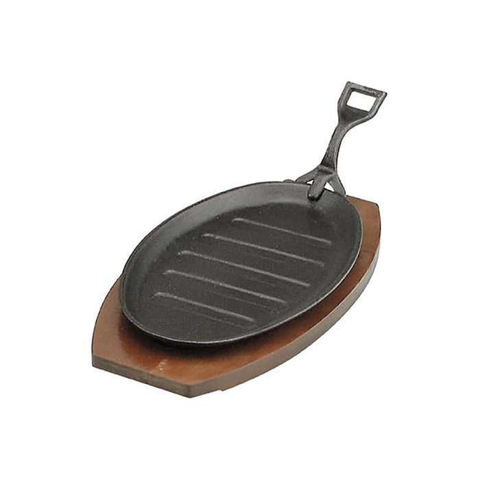 Chef Inox STEAK SIZZLER-CAST IRON 290x180mm BLACK HAMMERSTONE w/H