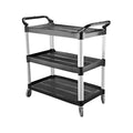 Caterax TROLLEYS UTILITY TROLLEY-3 SHELF | 1020x500x960mm  BLACK (Each )