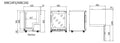 CHILLER FREEZER CABINET GLASS DOOR - MBC24FG