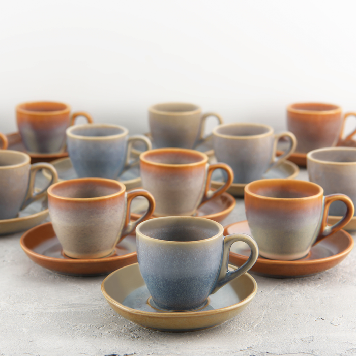 Brew -AZURE BLUE ESPRESSO CUP 90ml (Set of 6)