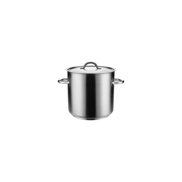 Pujadas TOP LINE STOCKPOT-18/10, W/COVER, 200x200mm/6.2lt   (Each)