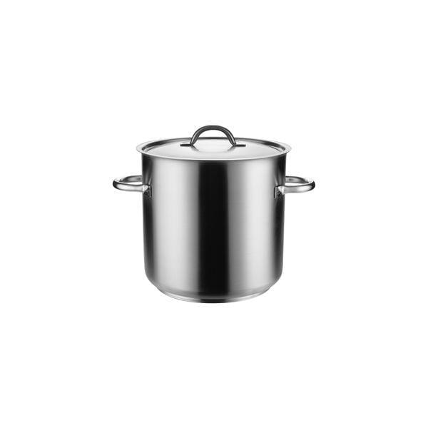 Pujadas TOP LINE STOCKPOT-18/10, W/COVER, 300x300mm/21.2lt  (Each)