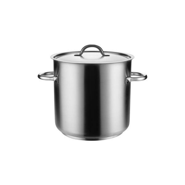 Pujadas TOP LINE STOCKPOT-18/10, W/COVER, 350x350mm/33.6lt   (Each)