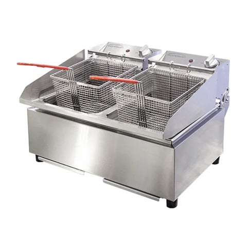 WOODSON TWIN PAN FRYER 8L