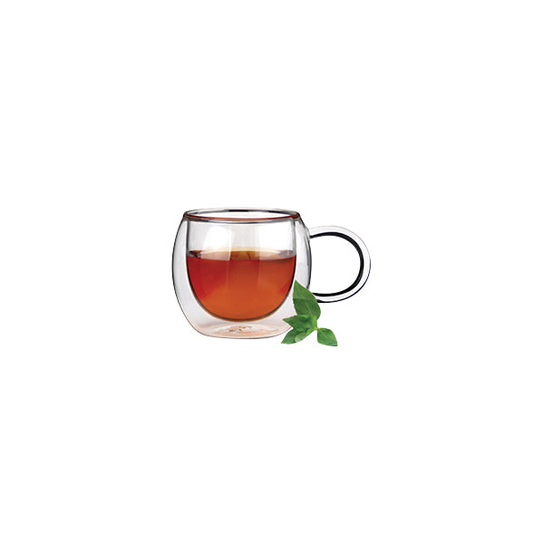 Athena LEXI DOUBLE WALL GLASS-100ml W/HANDLE (2pcs/Pack) (Set)