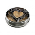 Chef Inox CUTTER SET-HEART 6pc SIZE: 50-90mm Set