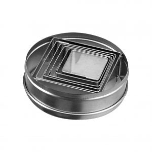 Chef Inox CUTTER SET-SQUARE 6pc 35-70mm Set