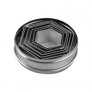 Chef Inox CUTTER SET-HEXAGON 6pc 45-95mm Set