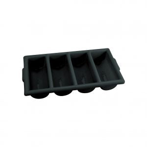 Chef Inox CUTLERY BOX-4-COMP BLACK