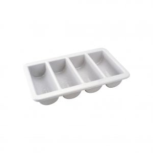 Chef Inox CUTLERY BOX-GREY 4-COMP GN: 1/1 SIZE 530x325