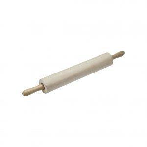 Chef Inox ROLLING PIN-WOOD WITH Stainless Steel BALL BEARINGS 380x70mm