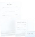 Chef Inox BUFFET CARD HOLDER-P.V.C 90x60mm (x25 pcs)
