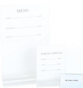 Chef Inox BUFFET CARD HOLDER-P.V.C 90x60mm (x25 pcs)