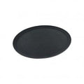 Chef Inox Non-Slip Oval Tray Non-Slip Plastic 680x555mm BLACK