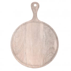 Chef Inox MANGOWOOD SERVING BOARD ROUND w/HDL 300x400x15mm CORAL