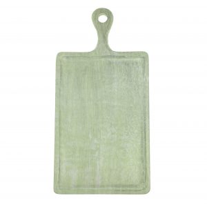 Chef Inox MANGOWOOD SERVING BOARD RECT w/HDL 260x360x180mm GREEN