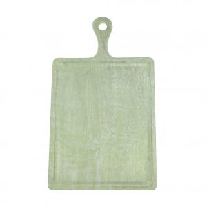 Chef Inox MANGOWOOD SERVING BOARD RECT w/HDL 300x400x200mm GREEN