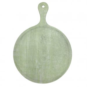 Chef Inox MANGOWOOD SERVING BOARD ROUND w/HDL 570x780x35mm GREEN