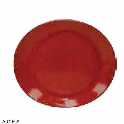 tablekraft ARTISTICA OVAL PLATE-295x250mm REACTIVE RED-Auscaterquip