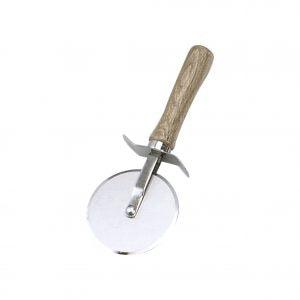 PIZZA CUTTER-S/S WHEEL 100mm WOOD HDL