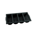 Chef Inox CUTLERY BOX-4-COMP BLACK-Auscaterquip