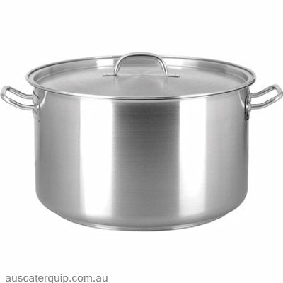 Chef inox SAUCEPOT-18/10 30lt 400x240mm w/LID ELITE-Auscaterquip