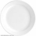 Vitroceram ROUND PLATE-250mm Narrow Rim WHITE EA