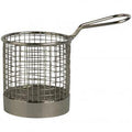 Chef Inox SERVING BASKET ROUND WIRE w/HDL 95x90mm