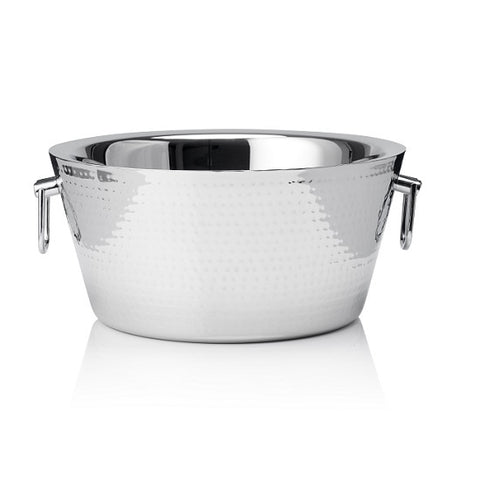 Chef Inox CHAMPAGNE PARTY TUB W/HDL 375x175mm HAMMERED 18/10