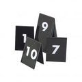 Tablekraft SET OF TABLE NoS 41-50 WHITE TEXT ON BLACK 50x55mm Set