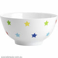 JAB MULTI COLOUR STARS ON WHITE BOWL 115x50mm-Auscaterquip