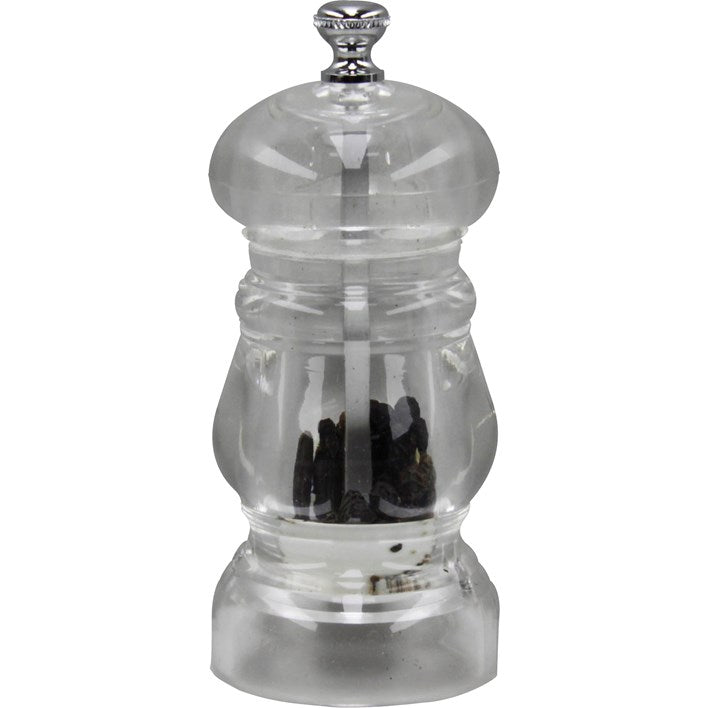 tablekraft MILL-SALT/PEPPER- ACYRLIC, CERAMIC GEAR 115mm "CRYSTAL"-Auscaterquip