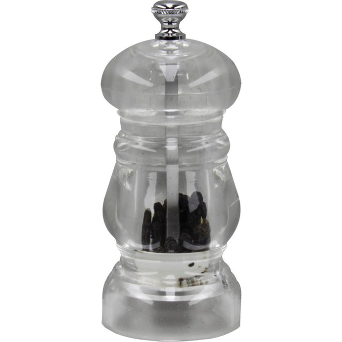 tablekraft MILL-SALT/PEPPER- ACYRLIC, CERAMIC GEAR 170mm "CRYSTAL"-Auscaterquip