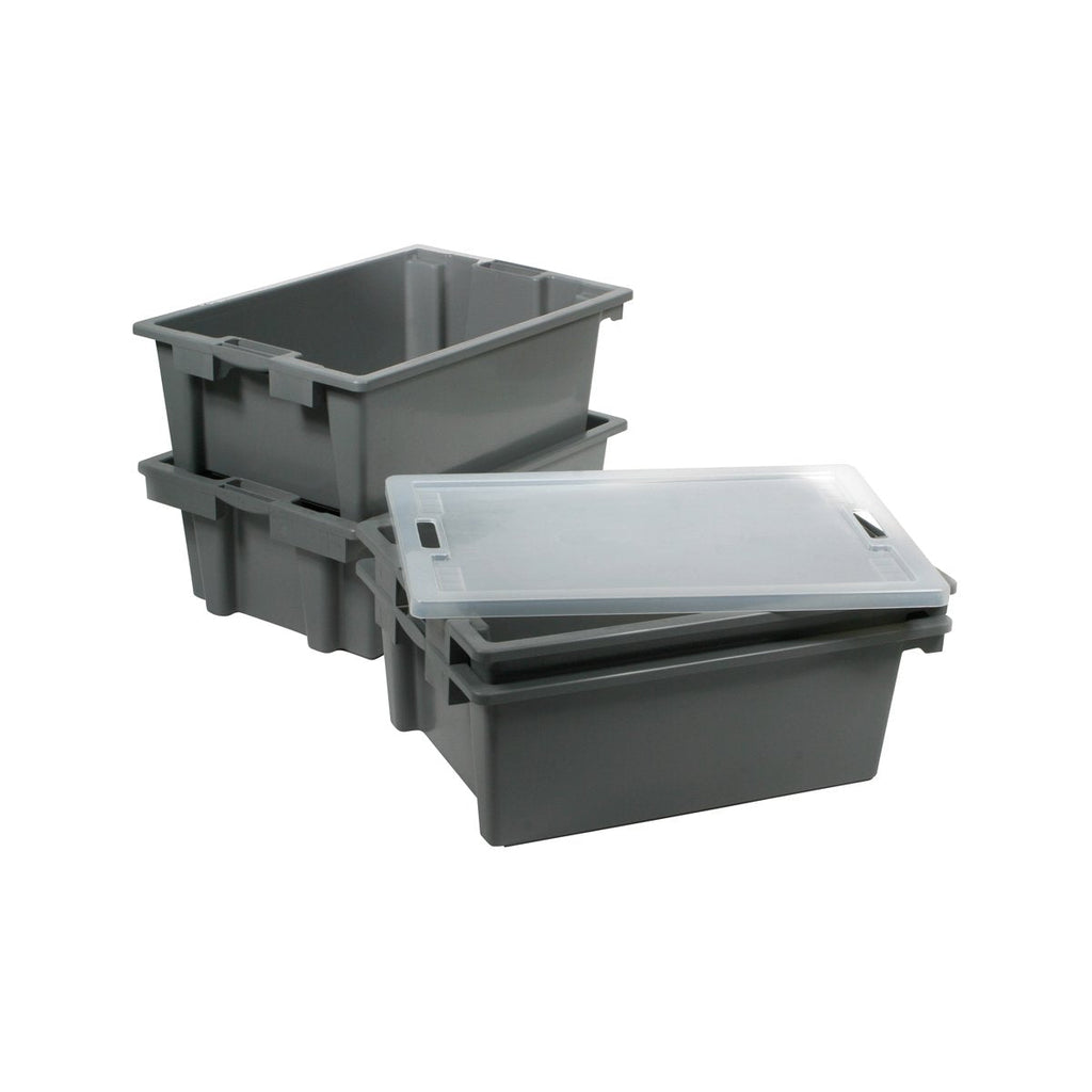 Unica UNICA TOTE BOX-STACKABLE GREY 660x450x230 SUITS 9600