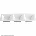 JAB RECTANGULAR PLATTER -3 COMP 370x150mm (STS0375)-Auscaterquip