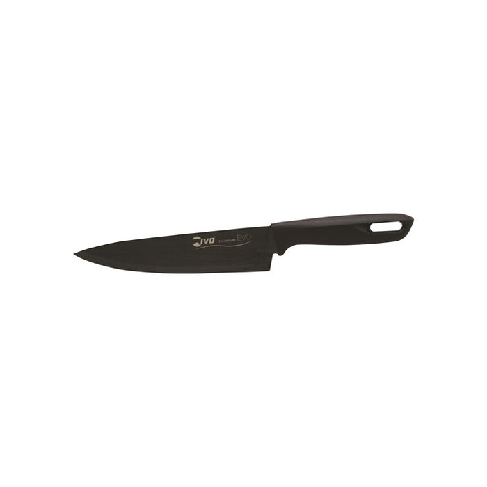 Ivo IVO-CHEF'S KNIFE-180mm- BLACK HDL,TITANIUM EVO "221000"-Auscaterquip