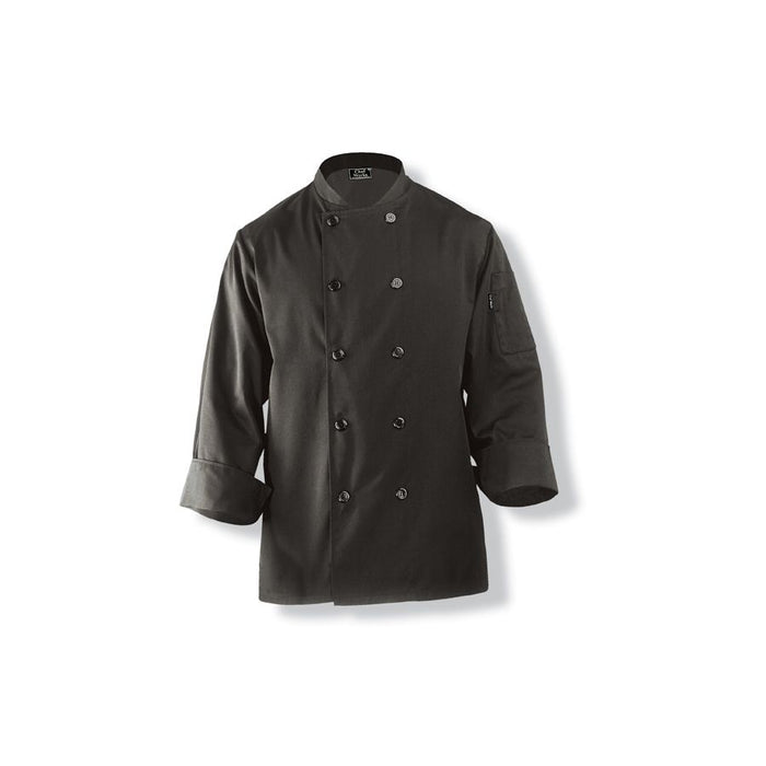 Bastille Black Basic Chef Jacket-Auscaterquip