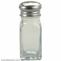 SALT & PEPPER-GLASS 60ml S/S TOP-Auscaterquip