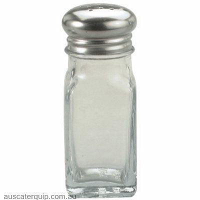 SALT & PEPPER-GLASS 60ml S/S TOP-Auscaterquip