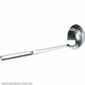 Chef Inox SOUP LADLE-S/S H.H 120ml/330mm-Auscaterquip