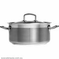 Chef Inox BRAZIER-18/10 240x125mm 5.5lt w/LID "PROFESSIONAL"-Auscaterquip