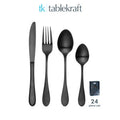 Tablekraft SOHO INK 24pc CUTLERY SET Set
