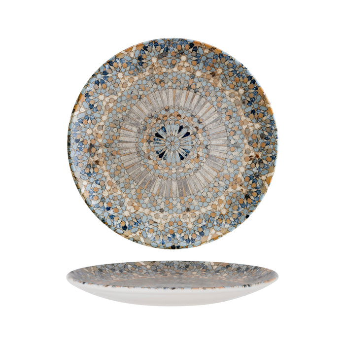 Bonna  LUCA MOSAIC ROUND COUPE PLATE 270mm (S-MT-LUCMZGRM27DZ (Box of 12)