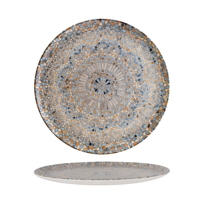 Bonna  LUCA MOSAIC ROUND COUPE PLATE 320mm (S-MT-LUCMZGRM32PZ (X6)
