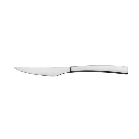Trenton  TORINO STEAK KNIFE-S/S SOLID HANDLE SATIN HANDLES/MIRROR BLADE (Doz)