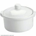 Vitroceram CASSEROLE-ROUND WITH COVER 2.0lt WHITE "VITROCERAM"-Auscaterquip