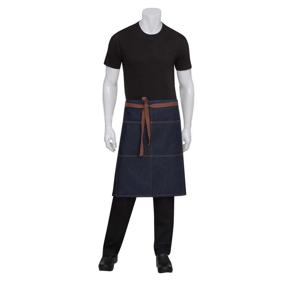 Memphis Indigo Blue 3/4 Denim Apron-Auscaterquip